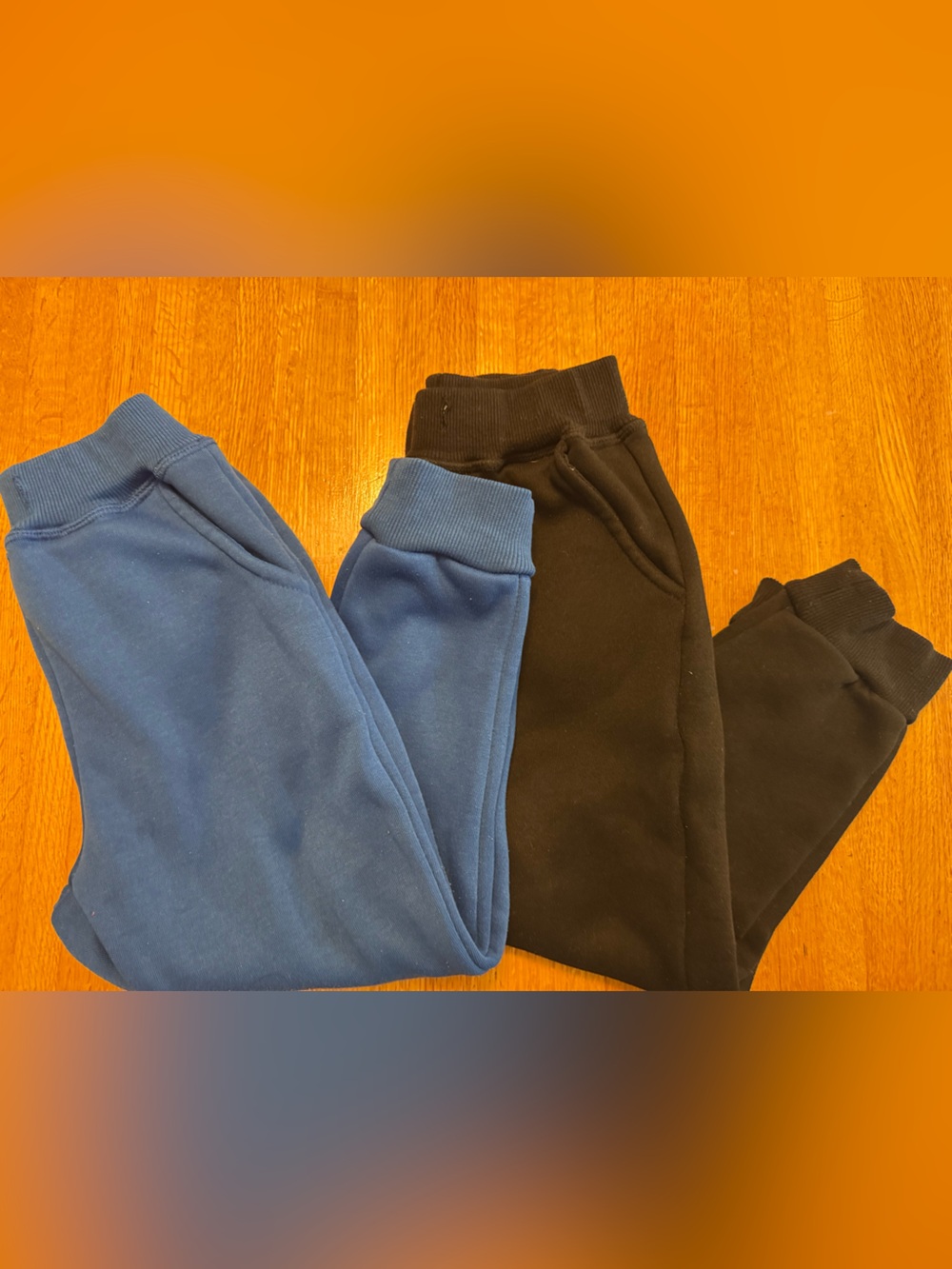 🎱 Kids Two-Pack Jogger Pants — Blue & Black